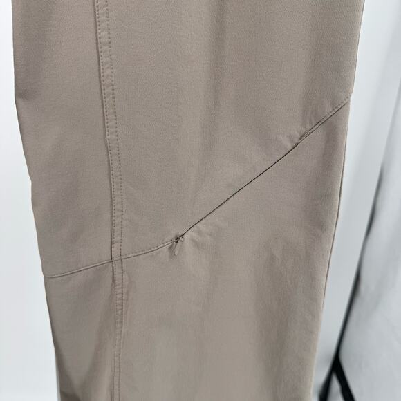 Lululemon Cream Windbreaker Trail Hiking Pants Womens Mid Rise Wide-Leg Stretch - Picture 9 of 16